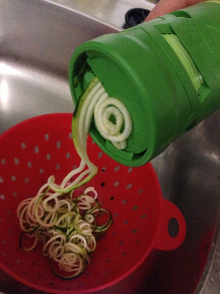 Spiralise the zucchini!